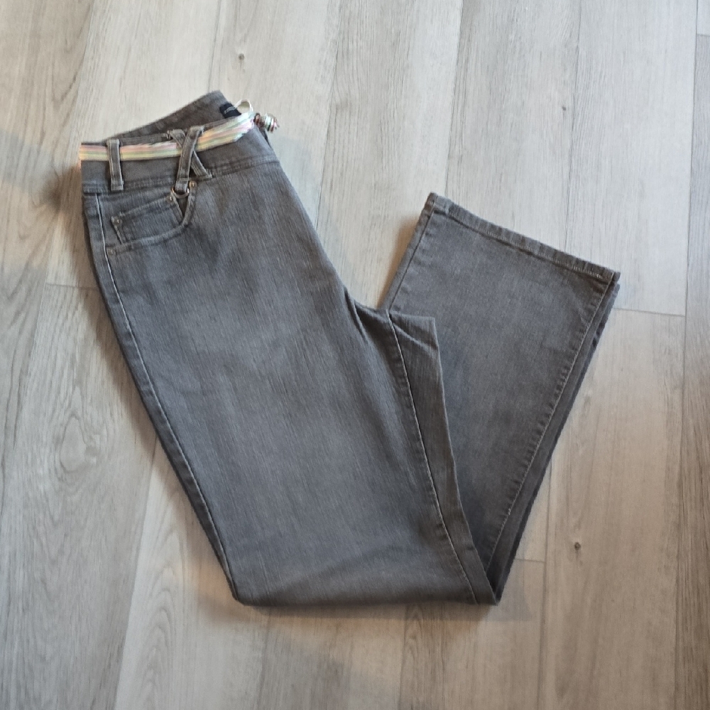 Vintage Venezia Dark Gray Straight Leg Jeans SIZE 14 - Picture 12 of 12